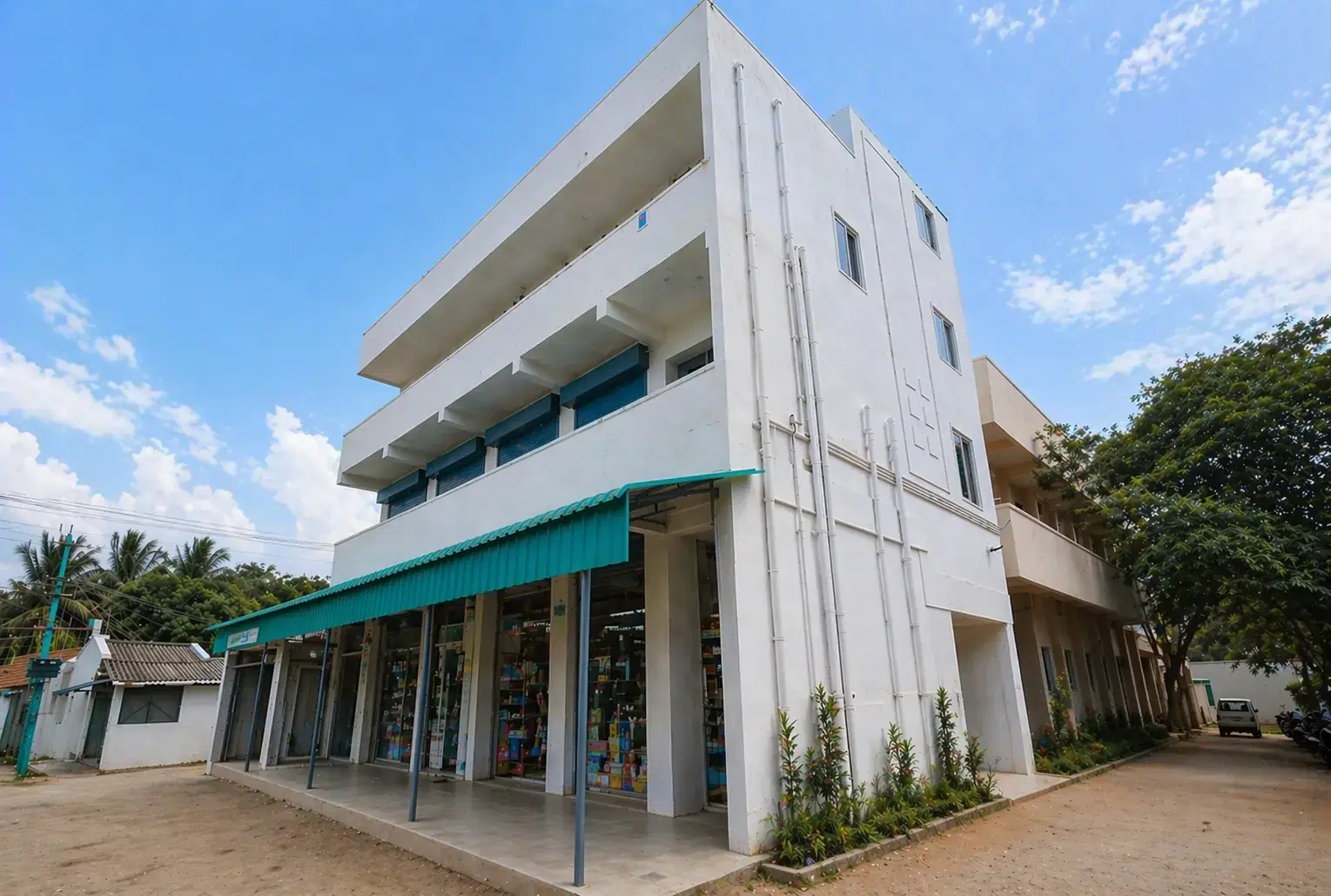 The white multi-storey building in Arulpuram, Tiruppur, that houses the RED SAG office