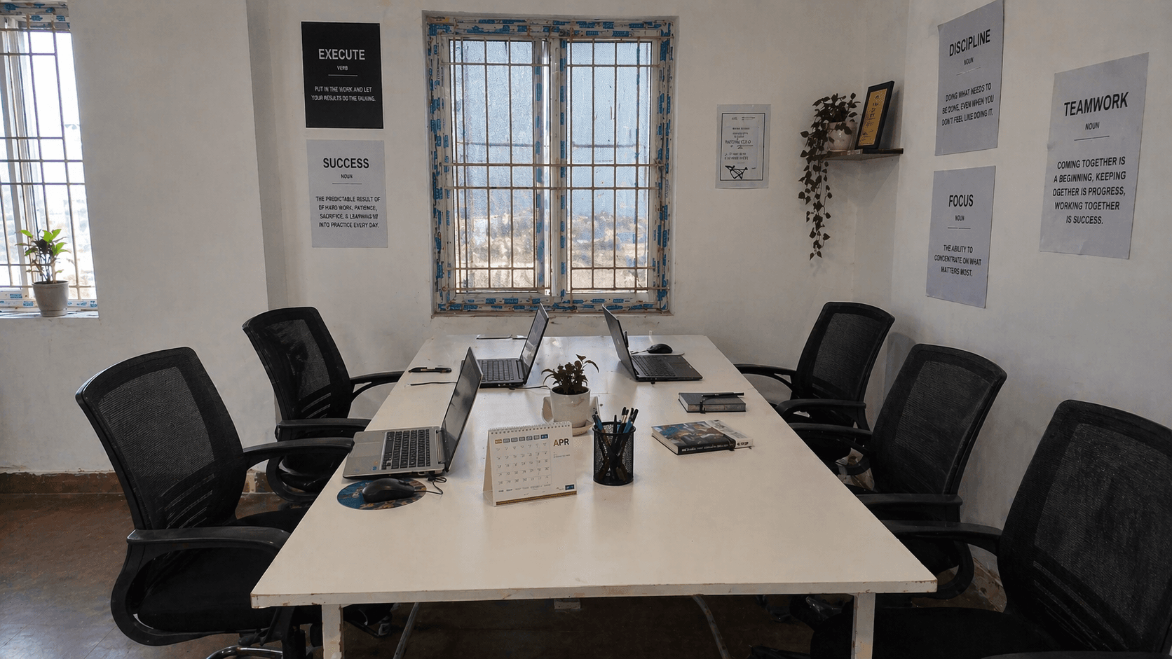Modern office workspace